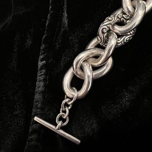 Beautiful and substantial Tres Jolie Sterling Silver Bracelet